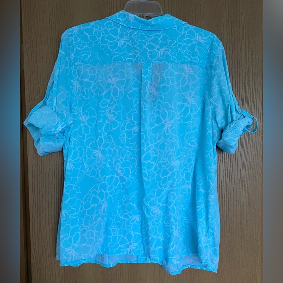 Set of 2 Croft & Barrow Floral Button-Up Camp Shirts - 3X - Picture 5 of 8